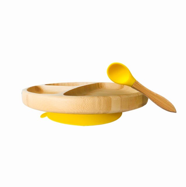 Bamboo Baby Plate Feeding Bowl